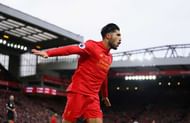 LIVERPOOL, ENGLAND - NOVEMBER 06: Emre Can of Liverpool celebrates scoring his sides third goal  during the Premier League match between Liverpool and Watford at Anfield on November 6, 2016 in Liverpool, England.  (Photo by Clive Brunskill/Getty Images)